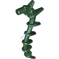 Деталь Лего Придаток Остроконечный Бионикл Морские Водоросли Растение Лоза Цвет Темно-Зеленый