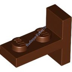 Деталь Лего Кронштейн 1 x 2 - 2 x 1 Цвет Коричневый