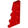 Деталь Лего Пластина Клин 4 х 2 Левая Цвет Красный
