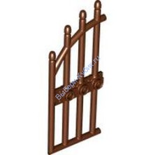 Деталь Лего Дверь 1 х 4 х 9 Арочные Решетчатые Ворота Цвет Коричневый