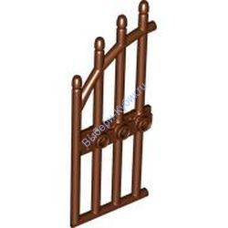 Деталь Лего Дверь 1 х 4 х 9 Арочные Решетчатые Ворота Цвет Коричневый