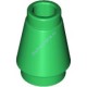 Деталь Лего Конус 1 х 1 С Верхним Пазом Цвет Зеленый