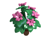 Набор Деталей Лего От Выбери Кубик КУСТ С ЦВЕТАМИ