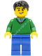 Минифигурка Лего Сити - Мужчина Зеленый свитер