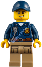 Минифигурка Лего Сити -   Горный полицейский - офицер