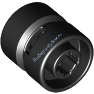 Деталь Лего Диск 11Мм D X 12Мм Отверстие Для Дисков С Пин Держателем Цвет Черный