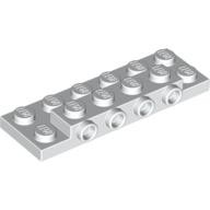 Деталь Лего Пластина Модифицированная 2 х 6 х 2/3 С 4 Шляпками На Боку Цвет Белый