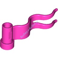 Деталь Лего Флаг 4 х 1 Волна Правый Цвет Темно-Розовый