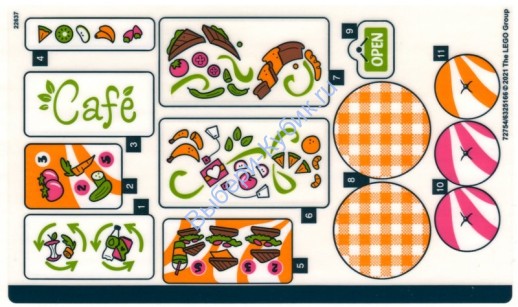 Наклейки К Набору Лего Френдс 41444 - (72754/6325166)