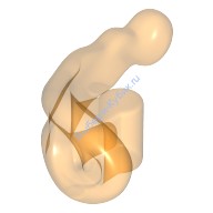 Деталь Лего Эффект Взрыва С Рукояткой Цвет Прозрачно-Оранжевый