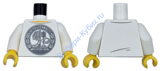 Деталь Лего Торс Минифигурки Цвет Белый sc119