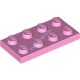 Деталь Лего Пластина 2 х 4 Цвет Ярко-Розовый