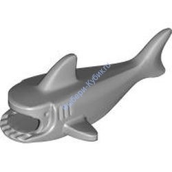 Деталь Лего Акула (Тело Акулы) Цвет Светло-Серый
