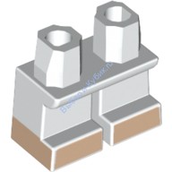 Деталь Лего Ноги Короткие С Рисунком Цвет Белый