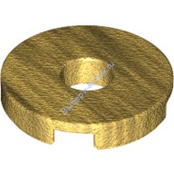 Деталь Лего Плитка Круглая 2 х 2 С Отверстием Цвет Перламутрово-Золотой
