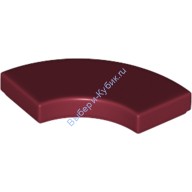 Деталь Лего Плитка Круглый Угол 2 х 2 Макарони Цвет Темно-Красный