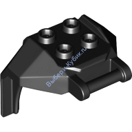 Деталь Лего Броня Для Большого Робота С Ручкой Цвет Черный