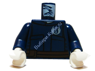 Деталь Лего Торс С Рисунком Цвет Темно-Синий