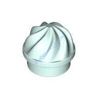 Деталь Лего Пластина Круглая 1 х 1 С Закрученным Верхом Цвет Светлая Аква