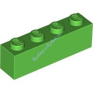 Деталь Лего Кубик 1 х 4 Цвет Ярко-Зеленый