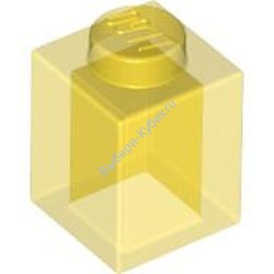 Деталь Лего Кубик 1 х 1 Цвет Прозрачно-Желтый