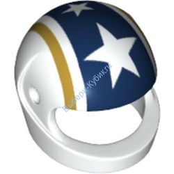 Деталь Лего Шлем С Рисунком Цвет Белый