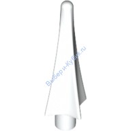 Деталь Лего Наконечник Копья С Ребрами Цвет Белый