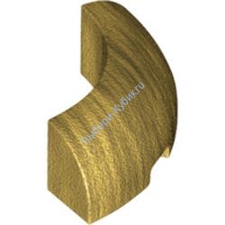 Деталь Лего Кубик Круглый Угол 3 x 3 x 1 Без Штырьков Цвет Перламутрово-Золотой