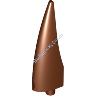 Деталь Лего Шип Коготь Рог Большой Гибкий Цвет Коричневый