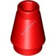 Деталь Лего Конус 1 х 1 С Верхним Пазом Цвет Красный
