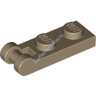 Деталь Лего Пластина 1 х 2 С Ручкой На Конце - Закрытые Концы Цвет Темно-Песочный