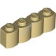 Деталь Лего Кубик Модифицированный 1 х 4 Бревно Цвет Песочный