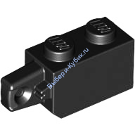 Деталь Лего Петля Кубик 1 х 2 Цвет Черный