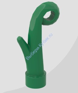 Деталь Аналог Совместимый С Лего Стебель Травы Цвет Зеленый