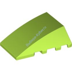Деталь Лего Клин 4 х 4 Без Штырьков Цвет Лайм