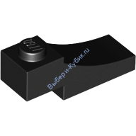 Деталь Лего Арка 1 х 3 Перевернутая Цвет Черный