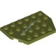 Деталь Лего Пластина Клин 4 х 6 Обрезанные Углы Цвет Оливковый Зеленый