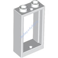 Деталь Лего Окно 1 х 2 х 3 Плоский Перед Цвет Белый