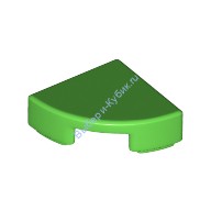 Деталь Лего Плитка Круглая 1 х 1 Четверть Цвет Ярко-Зеленый