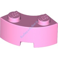 Деталь Лего Кубик Круглый Угол 2 х 2 С Усиленным Нижним Креплением Цвет Ярко-Розовый