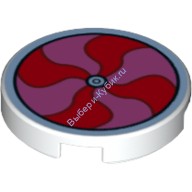 Деталь Лего Плитка Круглая 2 х 2 Вертушка Цвет Белый