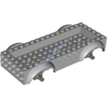 Деталь Лего База Т/С 8 х 16 х 2 1/2 С Крыльями И 14 х 4 Утопленный Центр Цвет Светло-Серый
