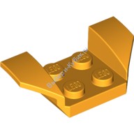 Деталь Лего Автомобильное Крыло 2 х 4 С Расклешенными Крыльями Цвет Ярко-Светло-Оранжевый