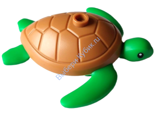 Деталь Лего Черепаха Цвет Ярко-Зеленый