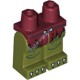 Деталь Лего Ноги С Рисунком Цвет Темно-Красный