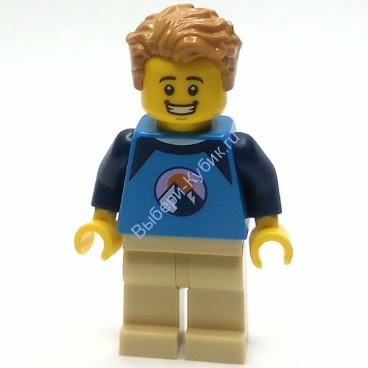 Минифигурка Лего Сити Инвалид-Колясочник twn474