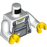 Деталь Лего Торс С Рисунком Цвет Белый