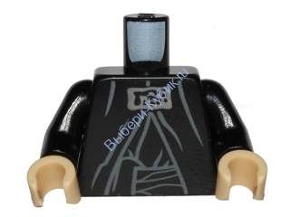 Деталь Лего Торс С Рисунком Цвет Черный