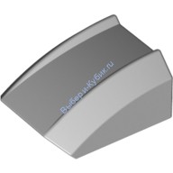 Деталь Лего Скос Закругленный 2 х 2 Без Штырьков Цвет Светло-Серый