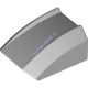 Деталь Лего Скос Закругленный 2 х 2 Без Штырьков Цвет Светло-Серый